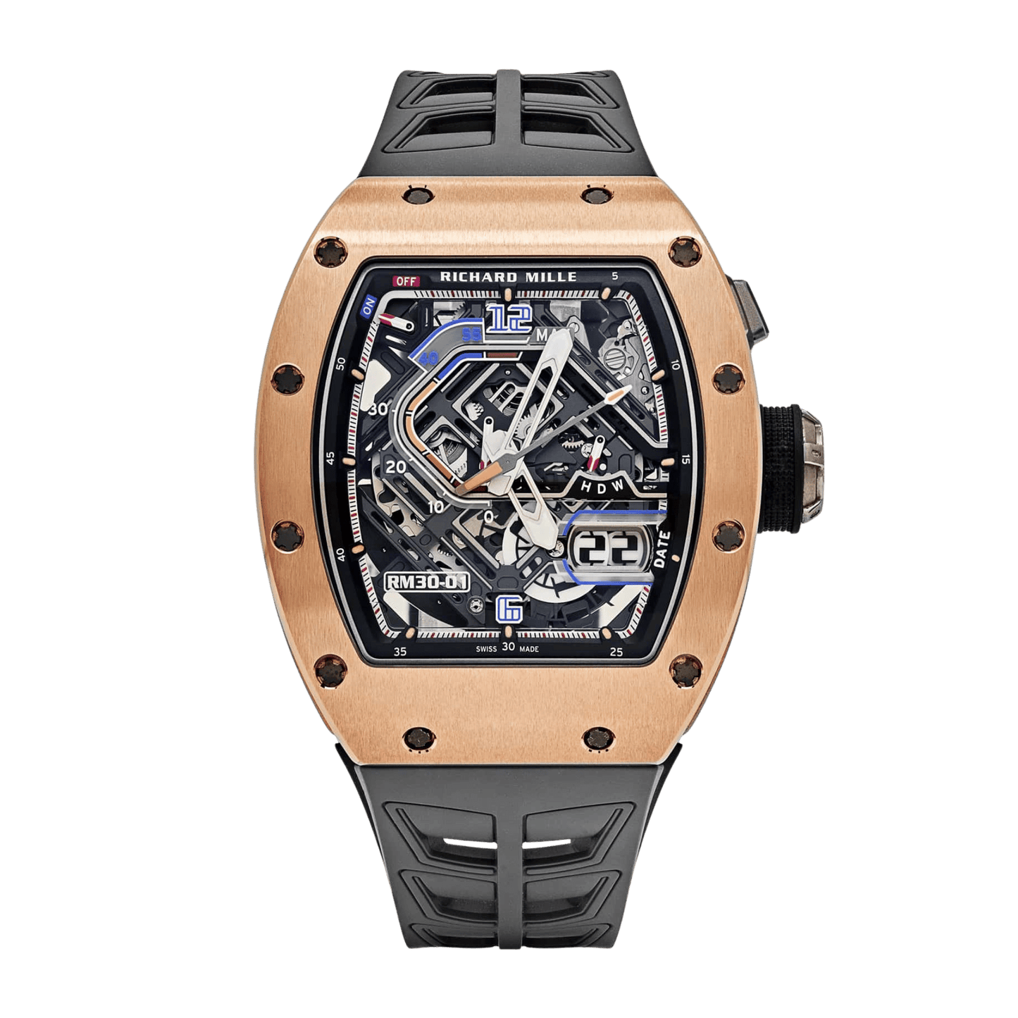 RM30-01 Declutchable Rotor Rose Gold