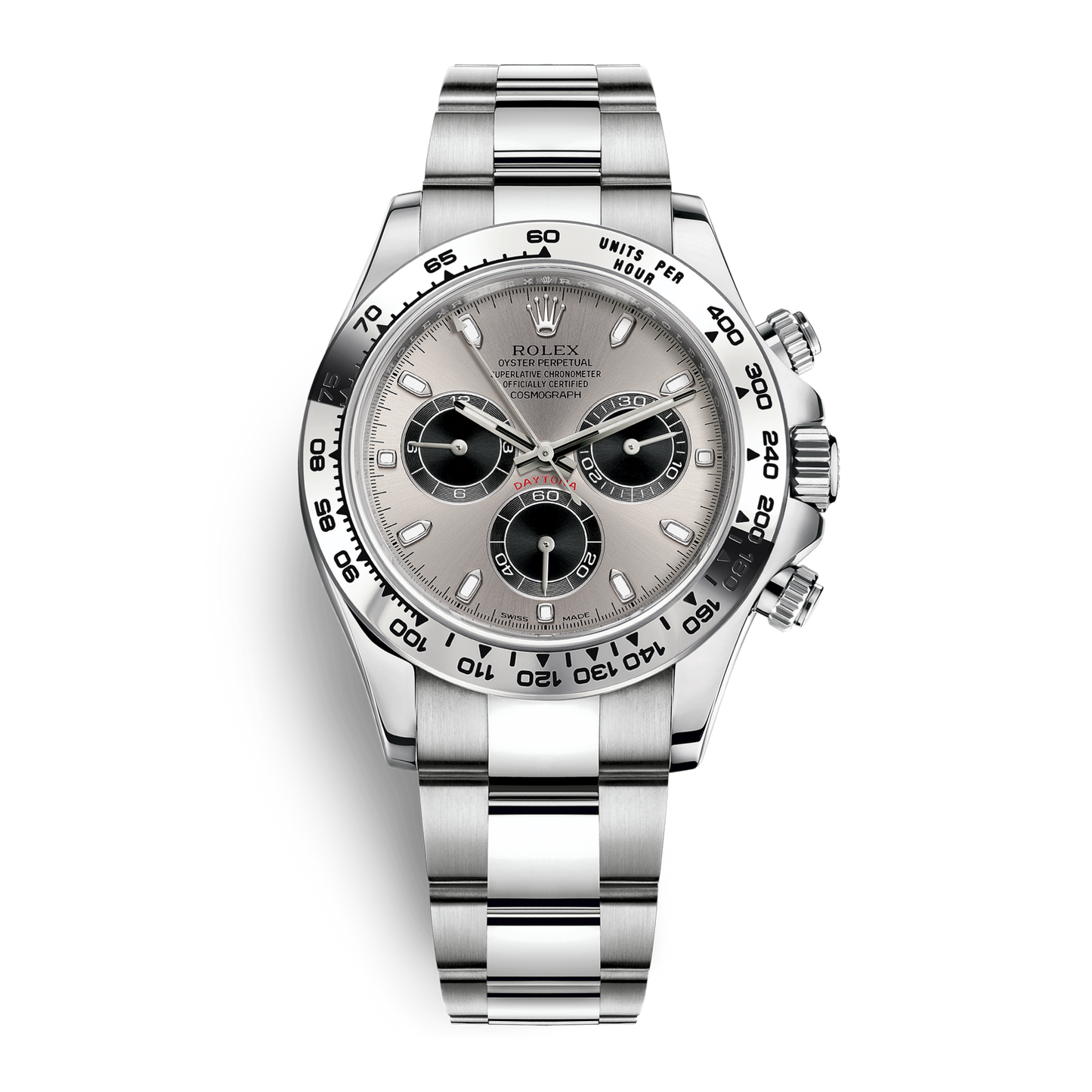 Daytona White Gold Silver Dial 40mm