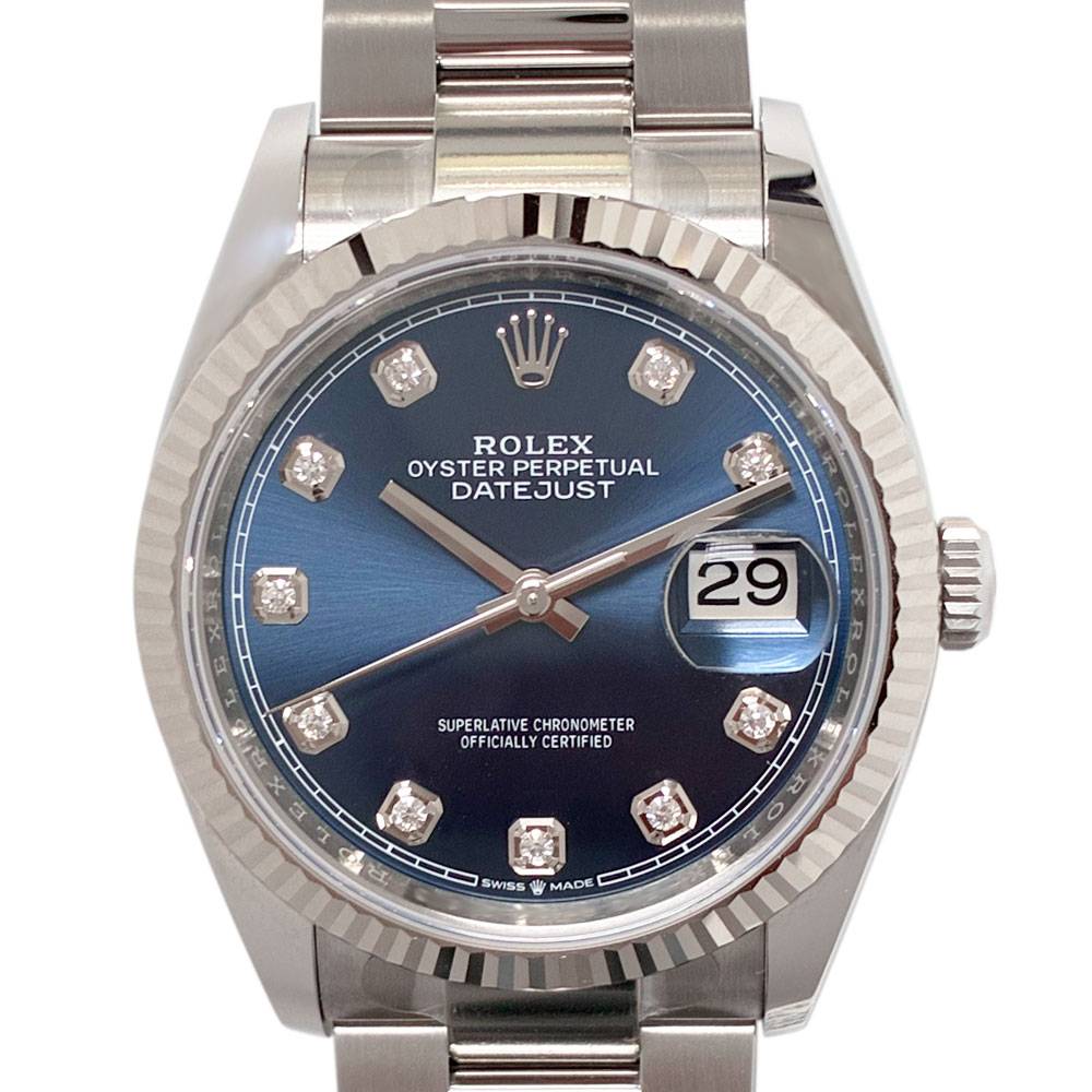 Datejust Blue Diamond Dial 36mm Stainless Steel Oyster 2025