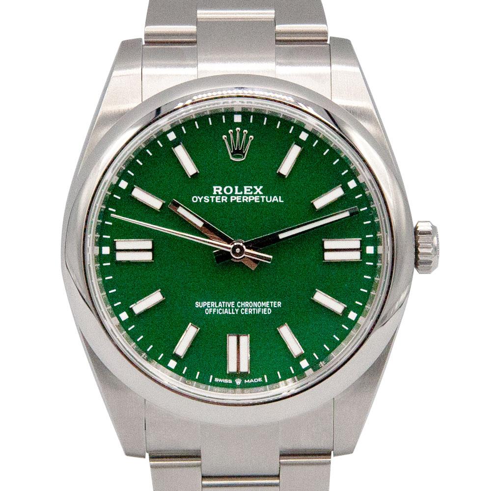 Oyster Perpetual Green Dial 41mm Stainless Steel