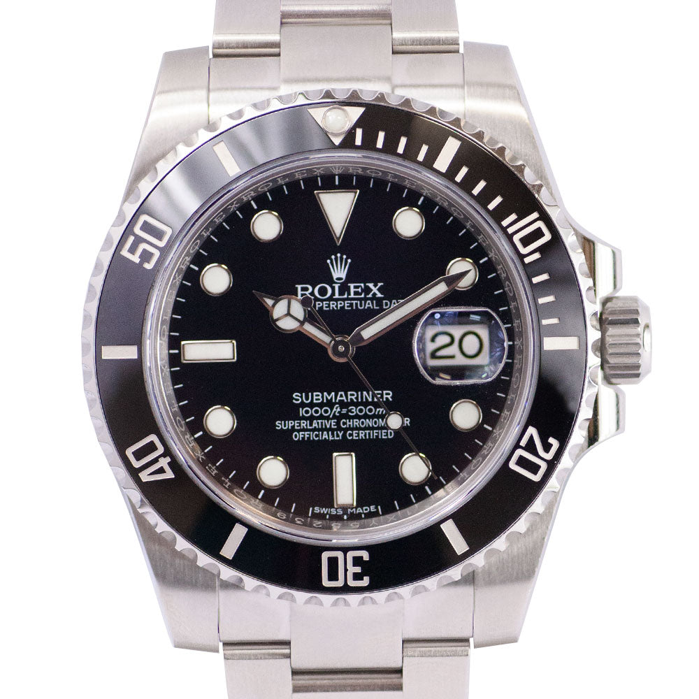 Submariner Ceramic Bezel Black Dial Stainless Steel