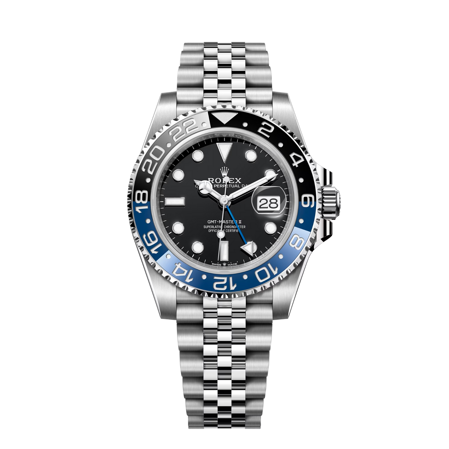 GMT-Master II Steel Jubilee Black Dial "Batgirl" 40mm