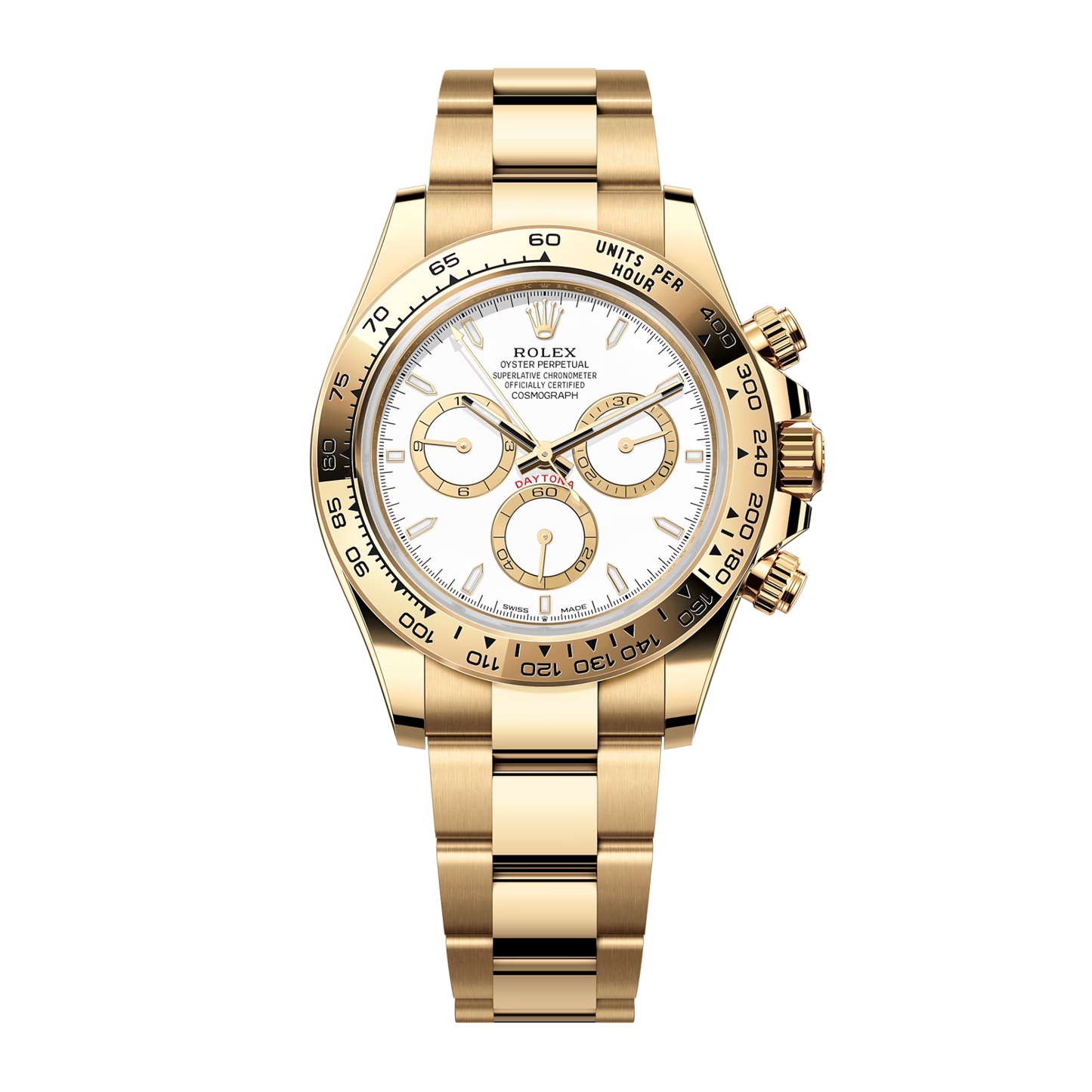 Daytona Yellow Gold White Dial 40mm