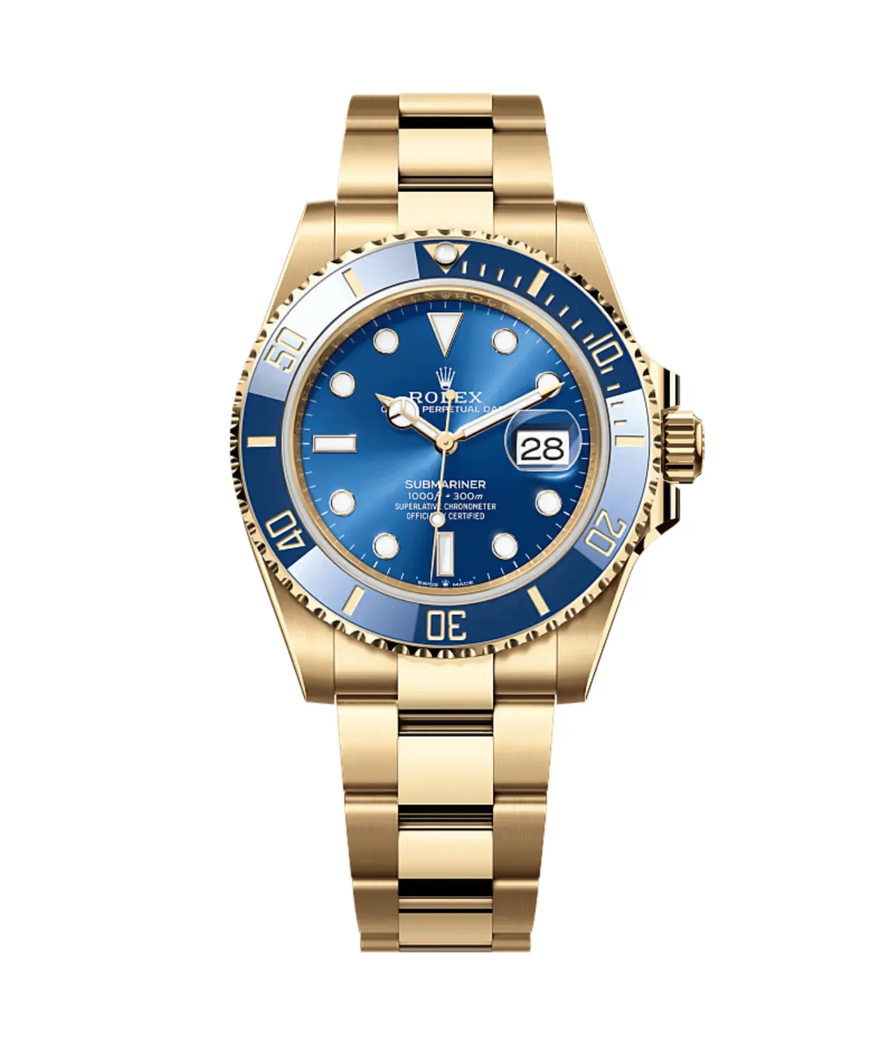 Submariner Date Yellow Gold Blue Dial "Bluesy" 41mm