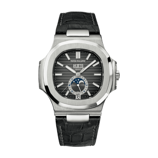 Nautilus Annual Calendar Steel Black Dial 40mm