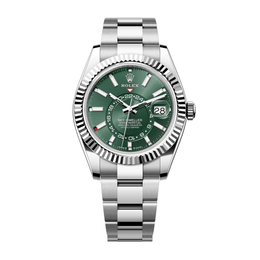 Sky-Dweller Steel Green Dial 42mm