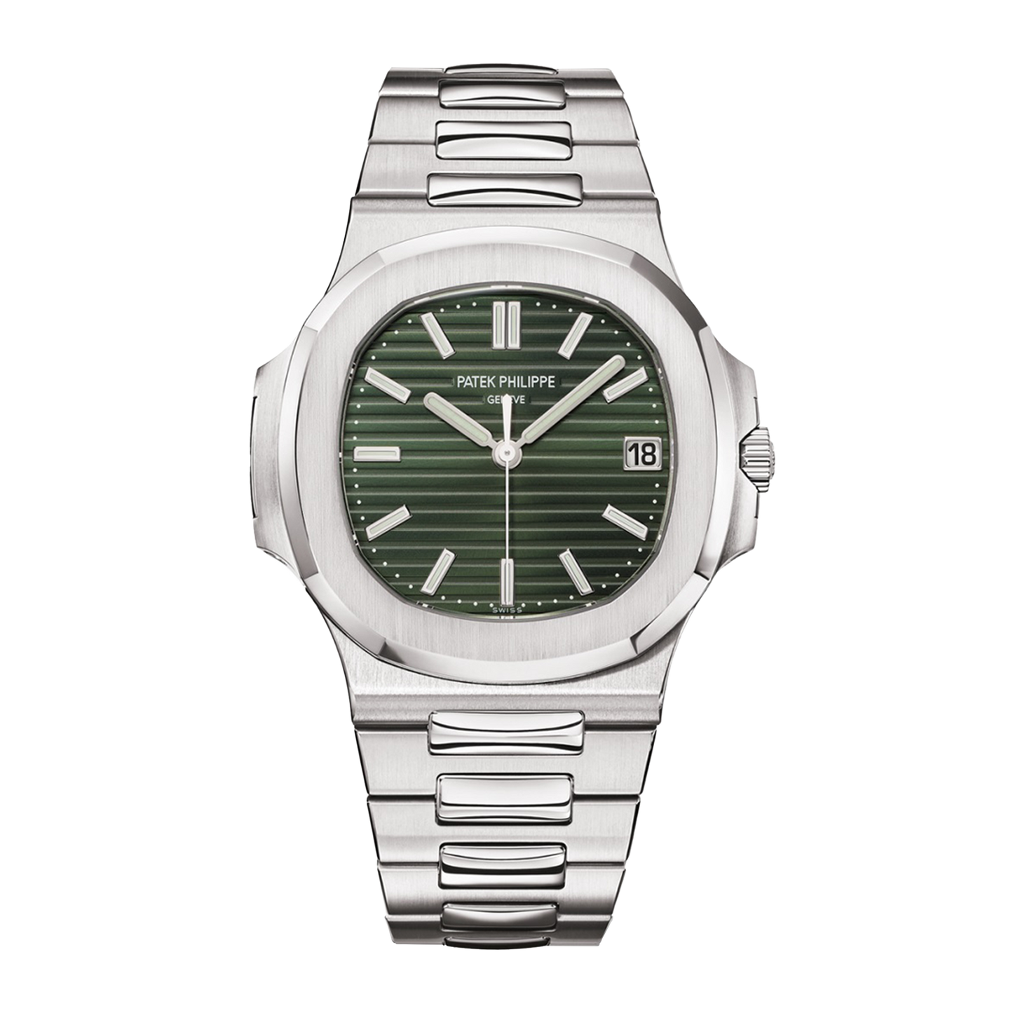 Nautilus Steel Green Dial 40mm