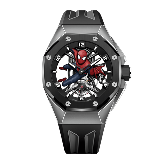Royal Oak Concept Spiderman Flying Tourbillon Titanium Ceramic Multi Color Dial 42mm