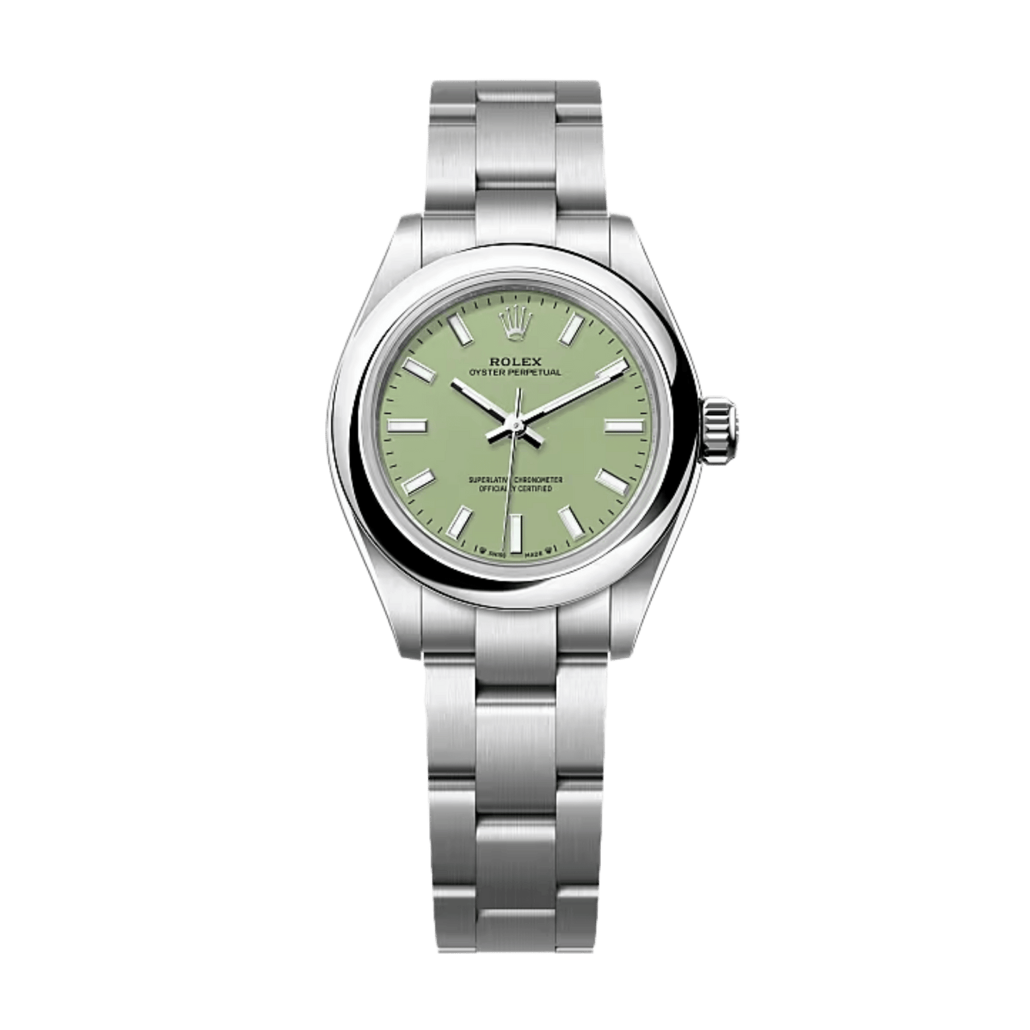 Oyster Perpetual Steel Pistachio Dial 28mm