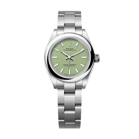 Oyster Perpetual Steel Pistachio Dial 28mm