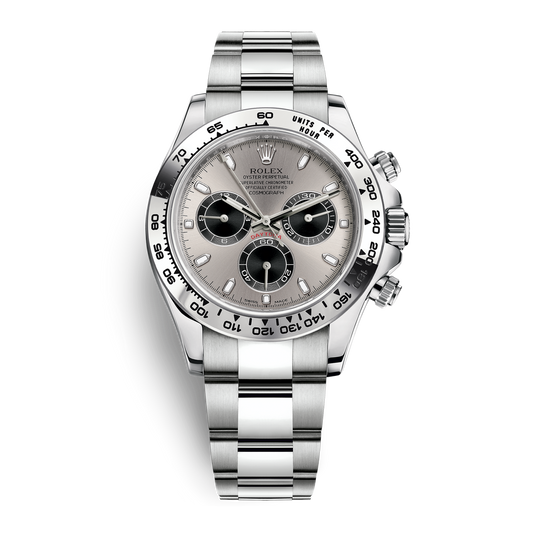 Daytona White Gold Silver Dial 40mm
