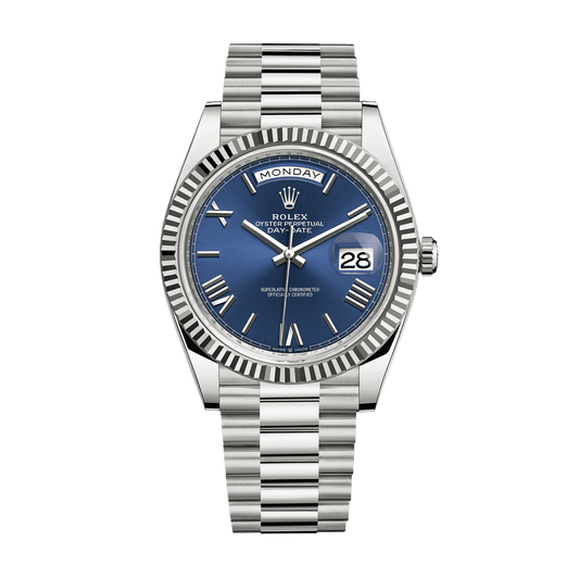 Day-Date White Gold Blue Dial 40mm