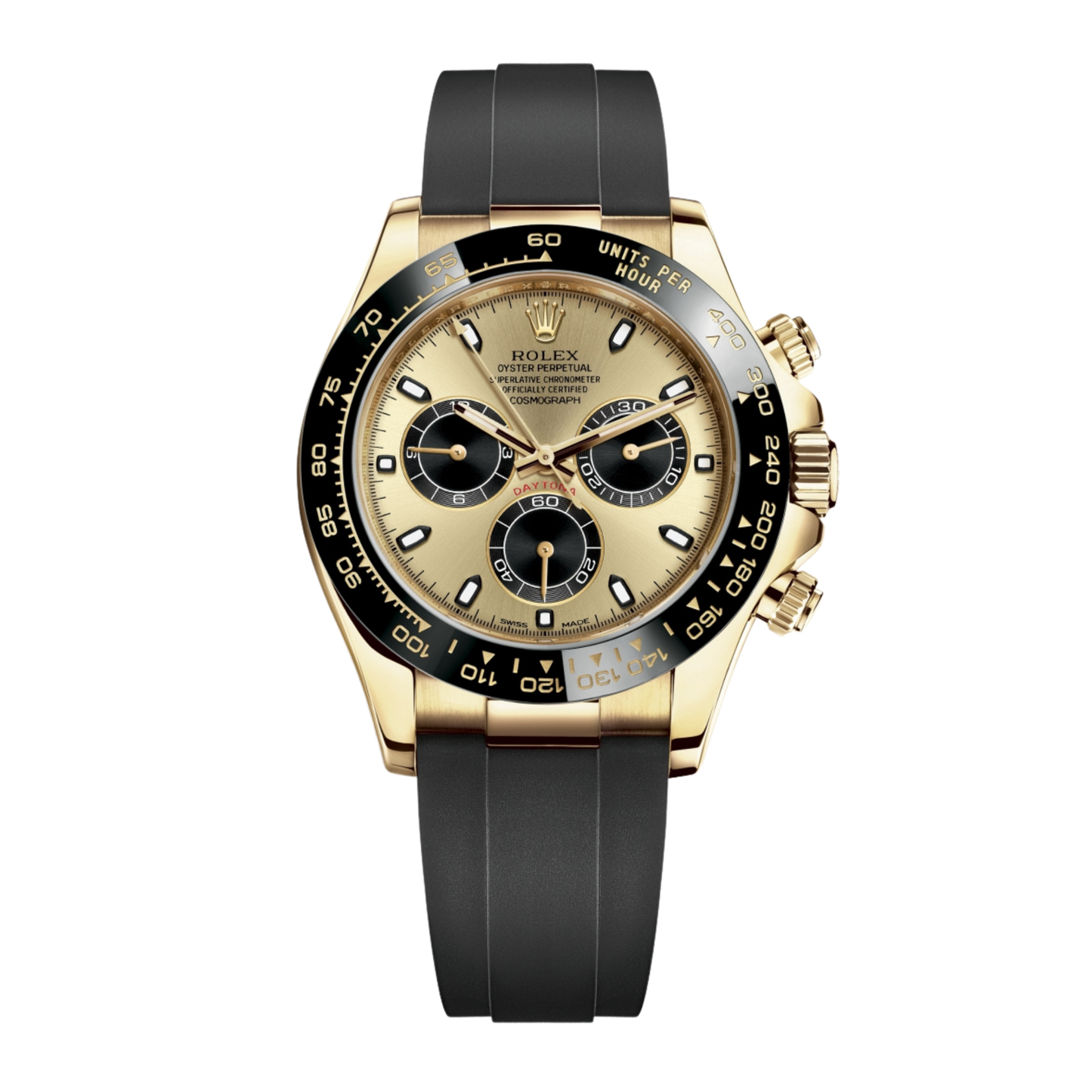 Daytona Yellow Gold Oysterflex Champagne Dial 40mm