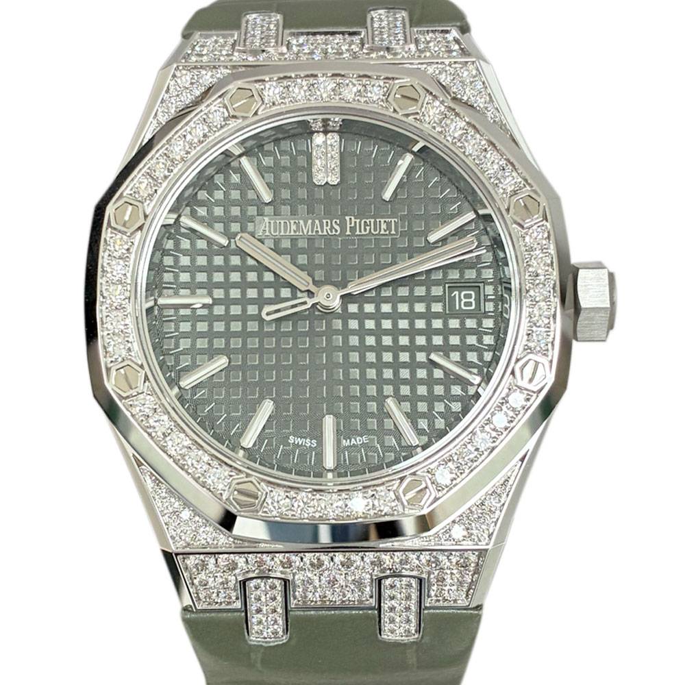 Royal Oak Green Dial Diamond Bezel 37mm