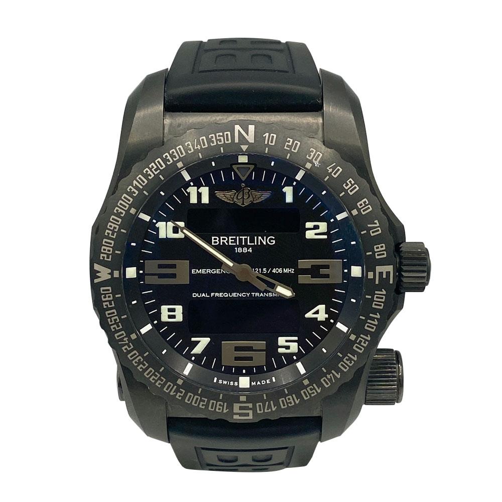 Emergency SuperQuartz 51mm DLC Coated Titanium