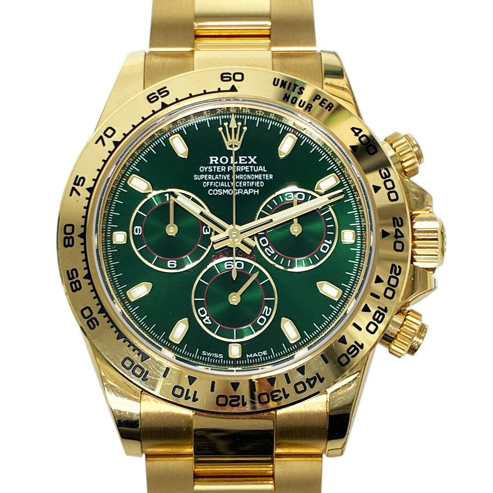 Daytona "John Mayer" 18k Yellow Gold Green Dial 40mm