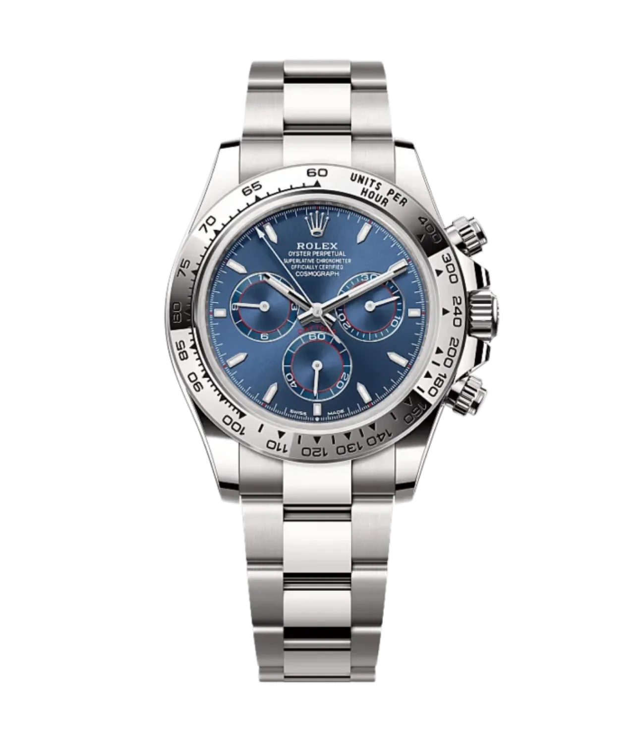 Daytona White Gold Blue Dial 40mm