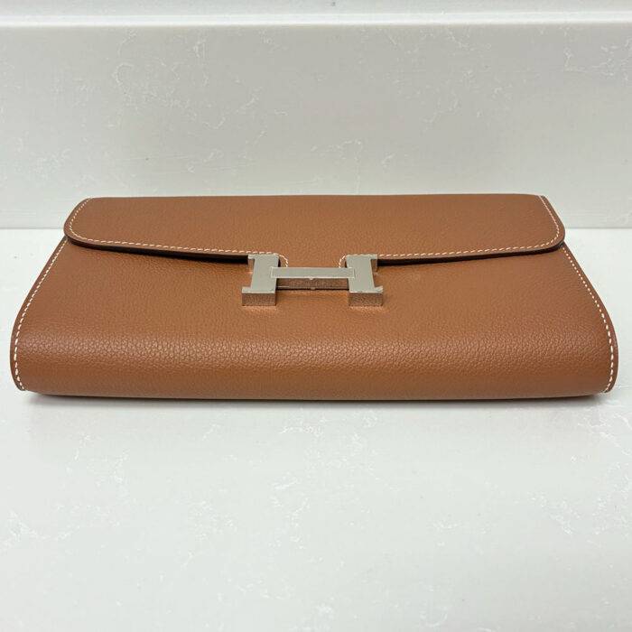 Hermes Constance Wallet To-Go Gold Togo Palladium Hardware