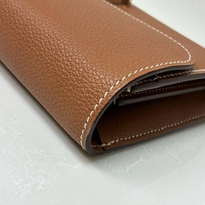 Hermes Constance Wallet To-Go Gold Togo Palladium Hardware