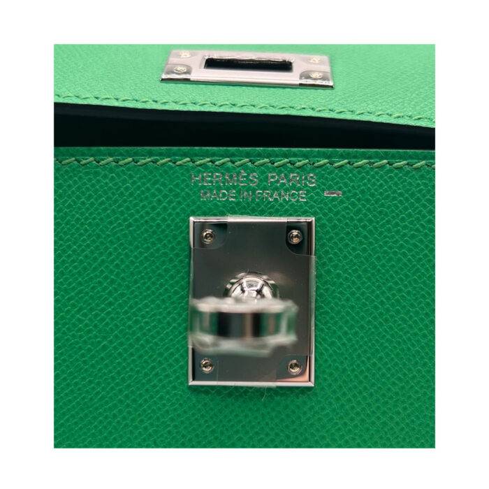 Hermes Kelly Mini II Touch Vert Comic Madame Nilo Varanus Lizard PHW