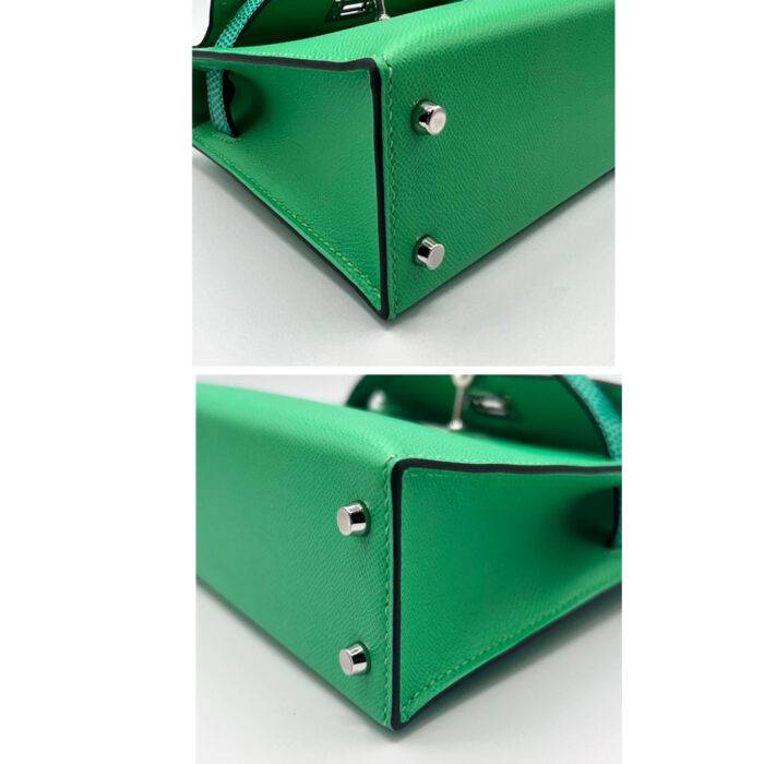 Hermes Kelly Mini II Touch Vert Comic Madame Nilo Varanus Lizard PHW