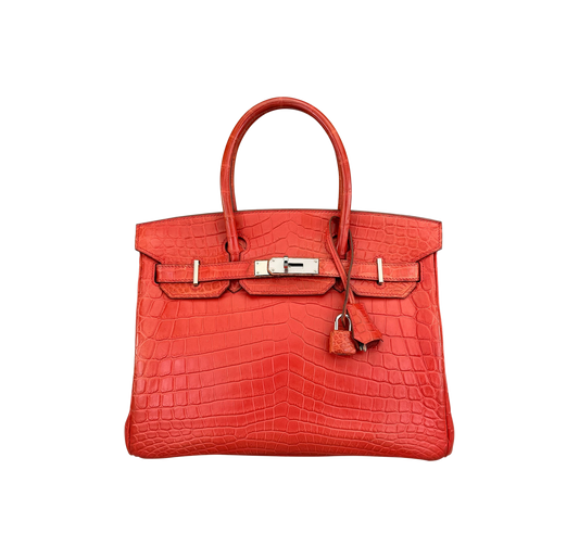 Hermès sanguine crocodile birkin 30