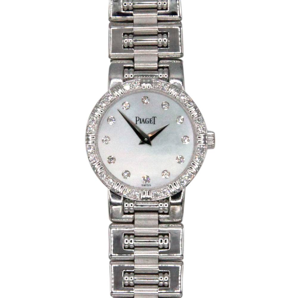 K81 Dancer 18k White Gold Diamond Mother of Pearl Dial