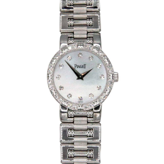 K81 Dancer 18k White Gold Diamond Mother of Pearl Dial