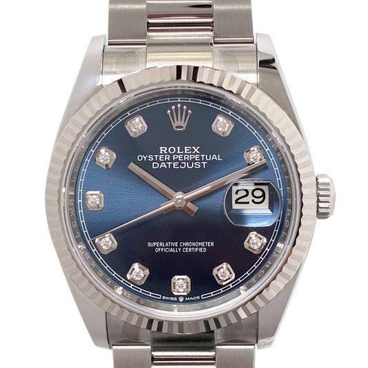 Datejust Blue Diamond Dial 36mm Stainless Steel Oyster 2025