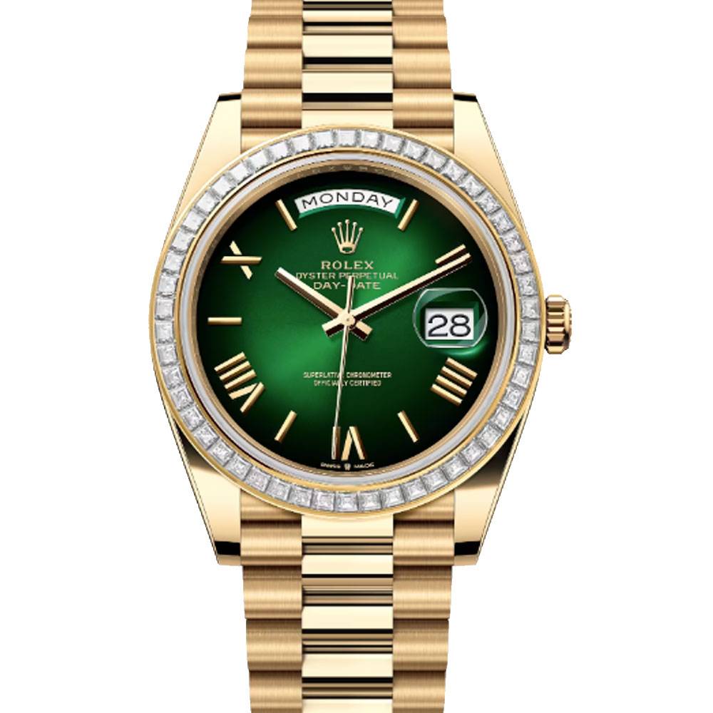 Day-Date 40 "Green Money" Factory Diamond Bezel 2024