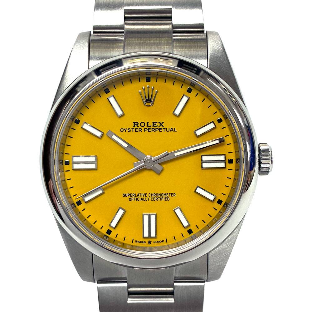 Oyster Perpetual Yellow Dial 41mm Stainless Steel
