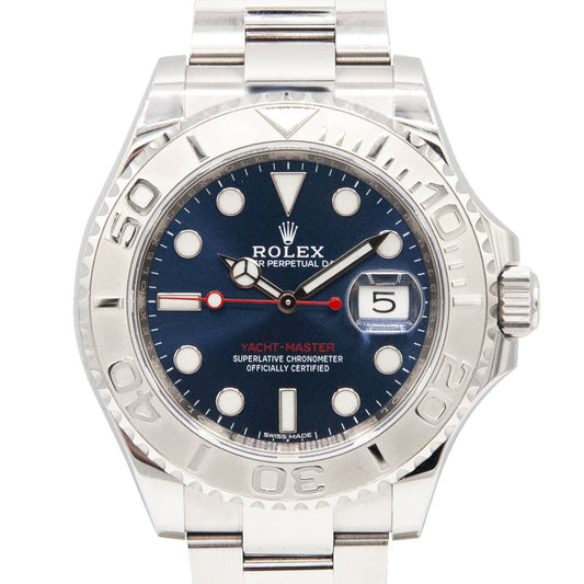 Yacht-Master Blue Dial Stainless Steel and Platinum 40mm