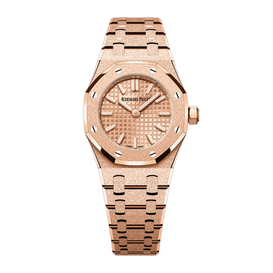Royal Oak Mini Frosted Rose Gold Pink Dial 23mm