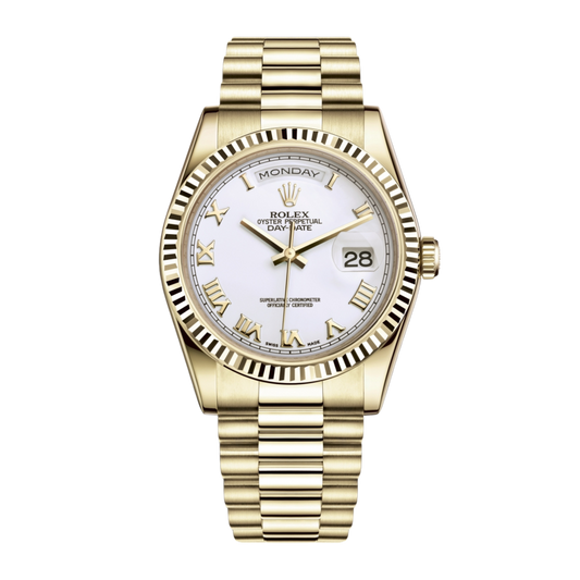 Day-Date Yellow Gold White Dial 36mm