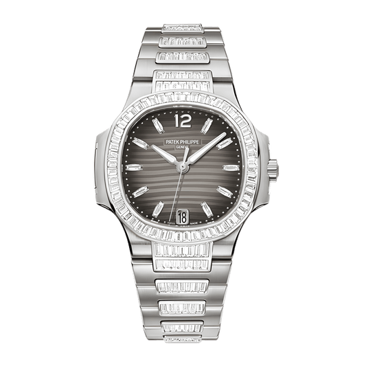 Nautilus White Gold Diamond Grey Dial 33mm