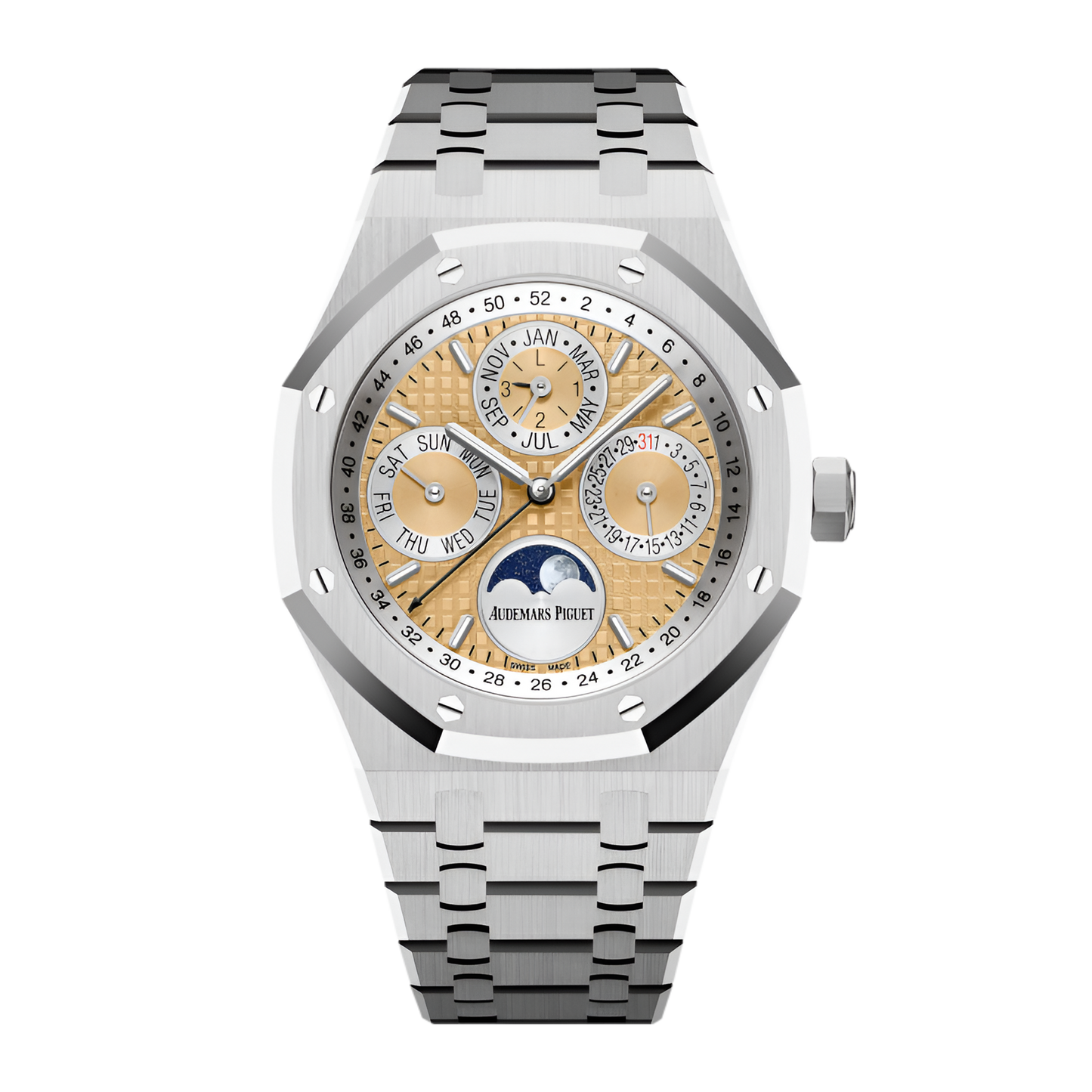 Royal Oak Perpetual Calendar Platinum Salmon Dial 41mm