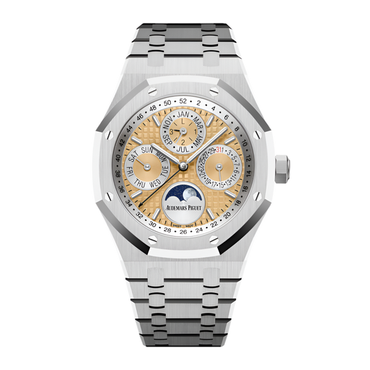 Royal Oak Perpetual Calendar Platinum Salmon Dial 41mm
