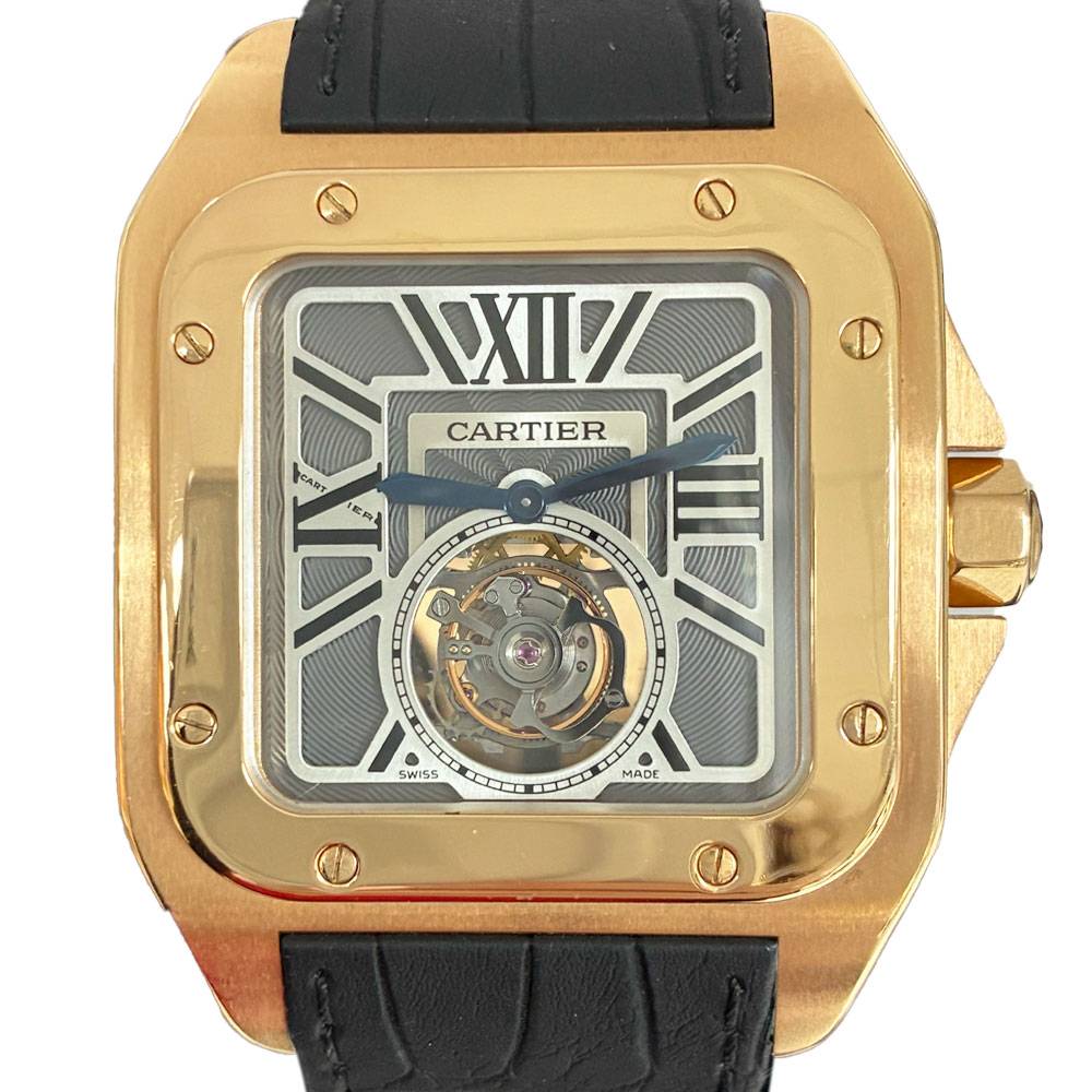 Santos 100 Flying Tourbillon 18k Pink Gold LE