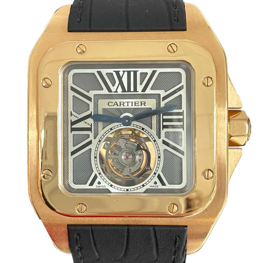 Santos 100 Flying Tourbillon 18k Pink Gold LE