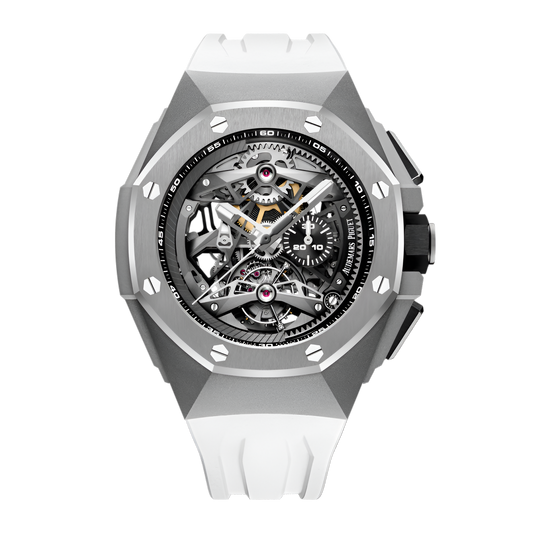 Royal Oak Concept Tourbillon Chronograph Titanium Ceramic Skeleton Dial 44mm