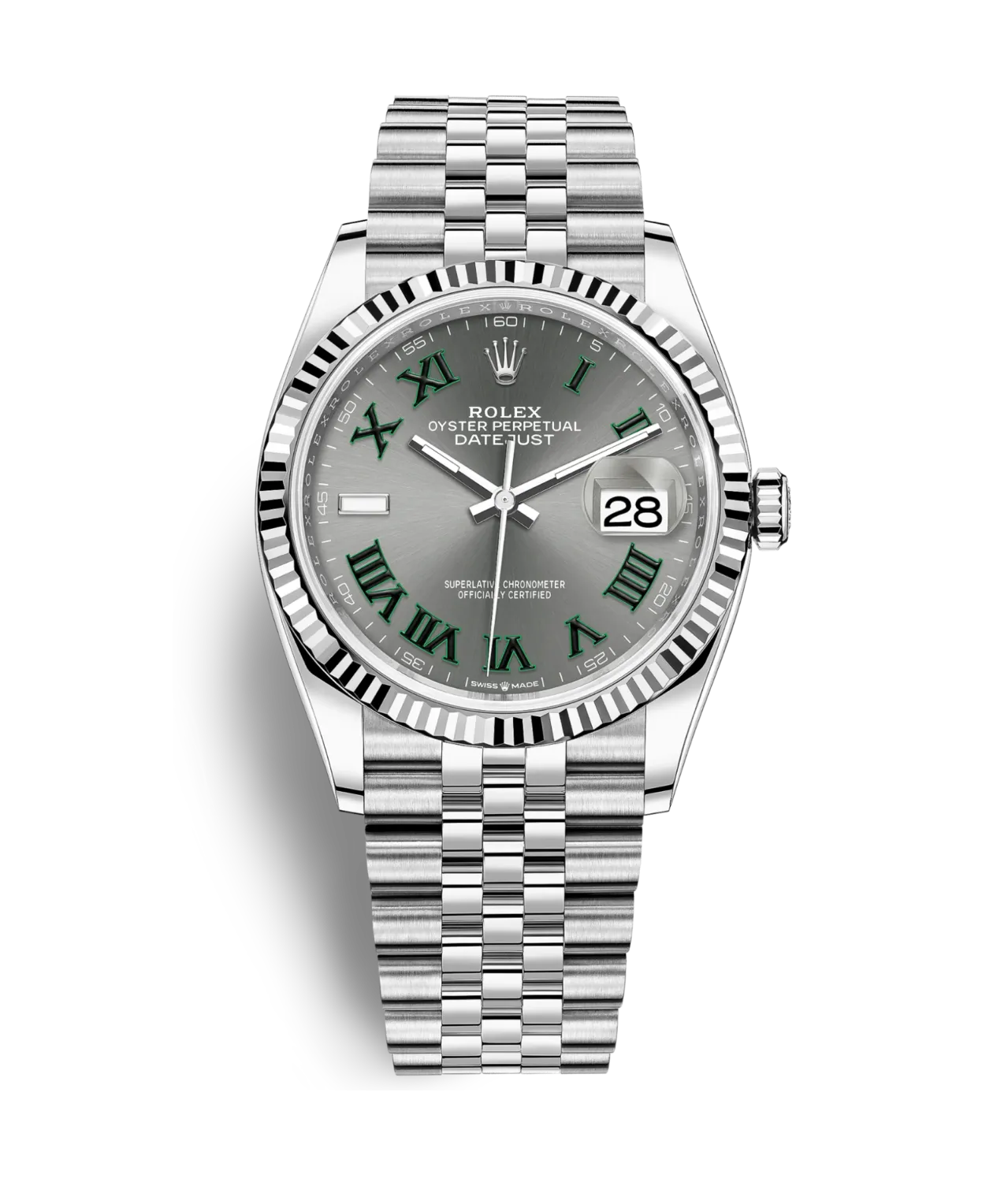 Datejust "Wimbledon" Steel Jubilee Grey Dial 41mm