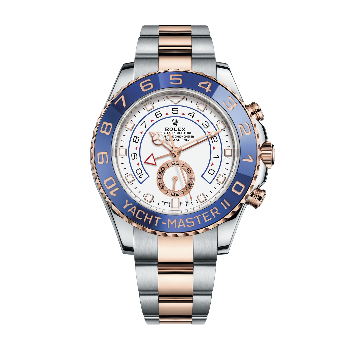 Yacht-Master II Rose Gold & Steel White Dial 44mm