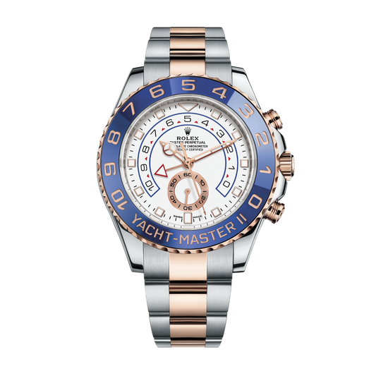 Yacht-Master II Rose Gold & Steel White Dial 44mm