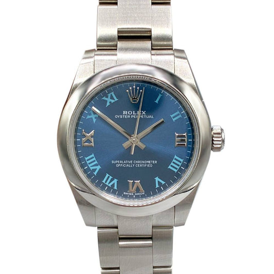 Oyster Perpetual Blue Dial Blue Roman Numerals 31mm Ladies