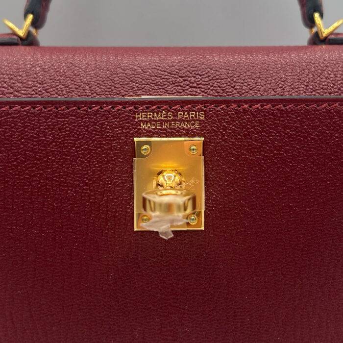 Hermes Kelly Mini 20 Rouge Chevre Mysore GHW