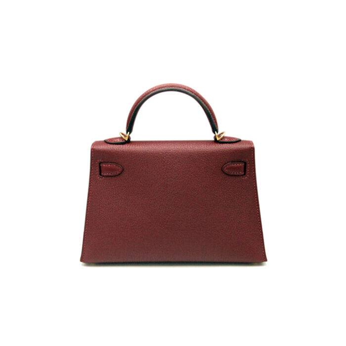 Hermes Kelly Mini 20 Rouge Chevre Mysore GHW