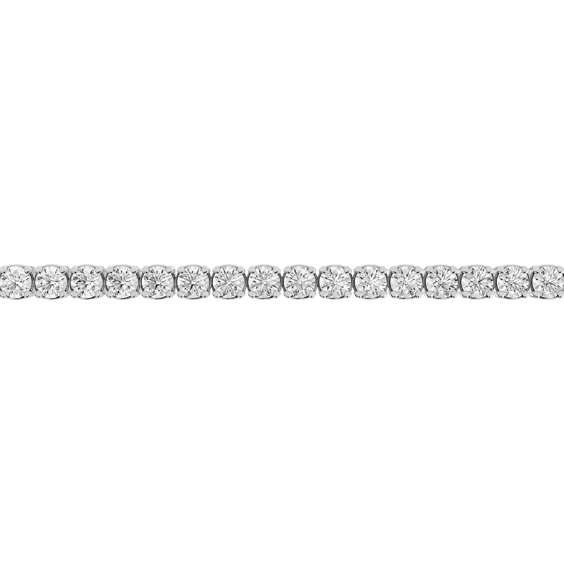 Round Lab Grown Diamond Petite Classic Four Prong Tennis Bracelet
